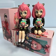 111-14cm Japan Anime SPY × FAMILY Figure Anya Forger Sitting Position Doll Lion Q Version Action Mod