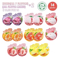 14Bags(2EachFlavor)KozedPeelableGummyCandyVarietyPack–7Flavors–ChewyFruityRolls,Fun&Snack RUQ7