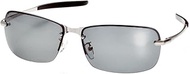 AXE ASP300 Polarized Sunglasses, Matte Silver x Smoke