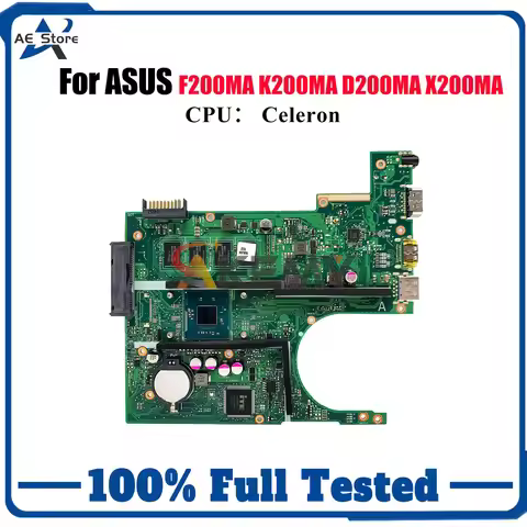 X200MA Laptop Motherboard For ASUS VivoBook D200MA X200MA K200MA F200MA X200M Notebook Mainboard Wit
