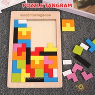 TAIYO Tangram Tetris Russian Block Educational Shape Wood Intelligence Children's Toys