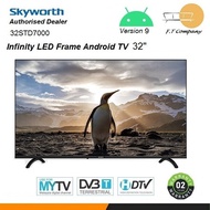 Skyworth 32STD7000 Android 9 HD LED Digital TV 32 inch Television (Infinity Screen)
