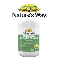Nature's Way Ginkgo Biloba 2000mg 120 Tablets Exp:5/23