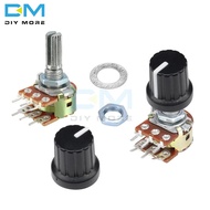 5PCS Potentiometer Resistor Linear Taper Rotary Potentiometer For Arduino 1K 2K 5K B10K 20K 50K 100K