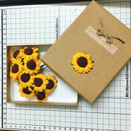 Handmade kraft paper gift box 14x12x3cm