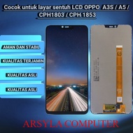20 set ORI LCD + TOUCHSCREEN OPPO A3S / NEW ORIGINAL - Hitam - Grosir