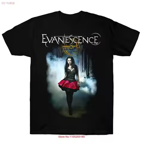 Evanescence Amy Lee T Shirt Cotton Black Men Size S to 3XL MD1342 vintage Washed Soft designer cloth