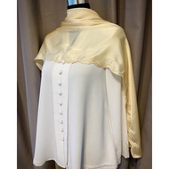 Sulam raya satin shawl
