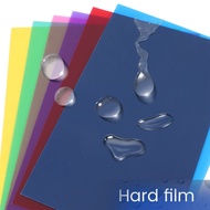 Pack of 6 Colour Films Gel, Transparent Coloured Film, Heat Resistant for Lamps, Coloured Filter (30