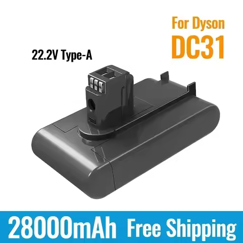 NEW (Type A) 22.2V 28000mAh Li-ion Vacuum Battery for Dyson DC35, DC45 DC31, DC34, DC44, DC31 Animal
