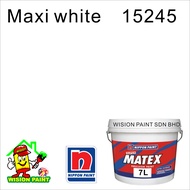 7L NIPPON PAINT Super Matex 7 liter ( FREE 7" ROLLER SET ) Emulsion Paints Ceiling Dinding Cat Dalam