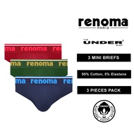 RENOMA 3pcs Men Mini Brief Cotton Elastane Underwear (REM3223) BEST BUY