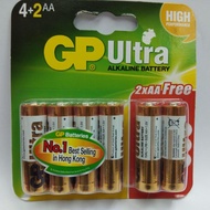 GP ultra 4unit AA + Free 2unit AA Alkaline Battery