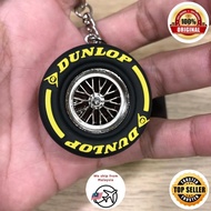 Keychain Collection Dunlop Formula 1 Tyre 100% Original Use