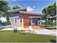 แบบบ้านเกษตรโมเดิร์นแสงแก้ว BluePrint-0216 3ห้องนอน 2ห้องน้ำหลังคาเพิงแหงนกว้าง 9ม ลึก10ม แบบพร้อมสร