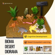 Diorama package model animal desert animal desert model desert bioma desert