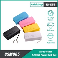 AnllelaSagra 2Pcs 18650 Battery USB Outputs LED Power Bank Box DIY Case Cover Kit DIY Power Bank 18650 Battery Case Power Bank Battery Storage Box Powerbank Box Charger Shell Case