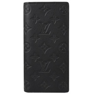 Louis Vuitton LV M62900 Brazza 經典LOGO壓紋牛皮對開長夾.黑