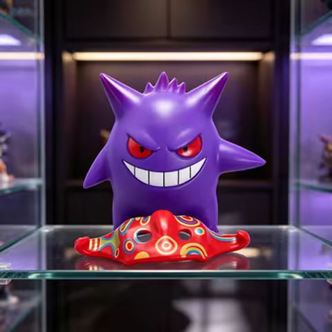 Anime Pokemon Gengar Misdreavus Duskull Kawaii Car Interior Air Outlet Figurine Decoration Ornament 