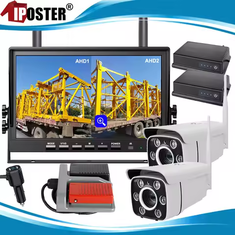 iPoster Crane Tower 10.1 Inches DVR Monitor 1080p 30x Optical Zoom Wireless Camera Digital Signal Fo