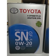 TOYOTA 0W20 4L ENGINE OIL 08880-10505