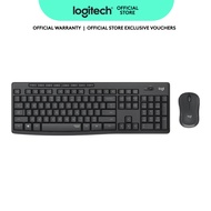 Logitech MK295 Silent Wireless Mouse & Keyboard Combo with SilentTouch Technology, Full Numpad,Advan