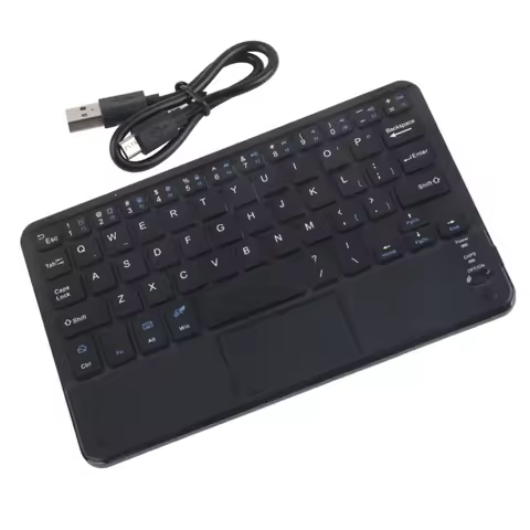 UltraSlim Mini Wireless Bluetooth Keyboard With Touchpad For Windows PC Android Tablet