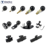 TIMEKEY Motorcycle Car Headrest 1'' Inch Ball Head For GPS Phone Holder Mount M6 M8 M10 Base for Cam
