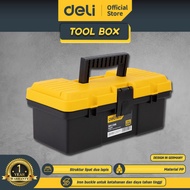 Deli Tool box / Kotak Perkakas Plastik 12" Tahan lama 2 Tingkat DL6211