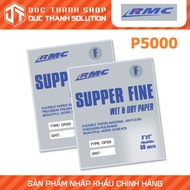 Pack of 5 super-fine Japanese A4 RMC sandpaper sheets with P5000 particles sandpaper sand paper