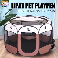 Tenda Kucing Portable Tenda Lipat Kucing 8 Panel Untuk Hewan Pagar Kucing Kandang Kucing