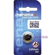 100% RENATA BATTERY CR1632 (SWISS MADE) LITHIUM CR1632 3V COIN CELL BATTERY
