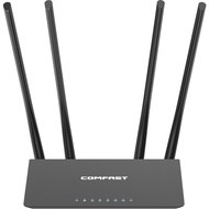 Xieji ไวไฟเราเตอร์กิกะบิต AC1200สีดำ2.4G 5G ที่ขยายสัญญาณ Wifi เครื่องขยายสัญญาณไร้สาย4เสาอากาศรีพีต