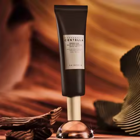 SKIN1004 Korean Madagascar Centella Probio Cica Glow Sun Ampoule SPF50 PA++++ 50ml Barrier Repair Ce