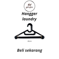 GANTUNGAN NEWs hanger Black Laundry Clothes hanger/ - 12 pcs - Clothes