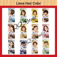 Liese Creamy Bubble Hair Color Milk tea brown / marshmallow brown / deep violet / cool pink / rose tea brown / mint ash