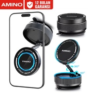 AMINO Vacuum Suction Car Mount Folding Magnet Phone Holder 360 Degree Rotation Car Desk K10A