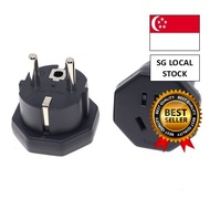 [SG FREE 🚚]CN To EU AC Wall Socket EU Travel Adapter High Quality Plug Adapter Universal 16A 250V EU