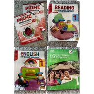 grade1 book Prime Math Scholastic Reading English for Smart Learners Diwa Culture History Vibal