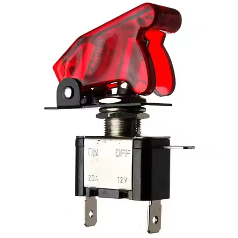 12V 20A ATV Motorcycle Car Modification Switch 3Color LED Toggle Switch Control ON/OFF+Aircraft Miss