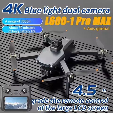 L600-1 Pro MAX 4K Professional Drone With HD Camera 3-Axis Gimbal GPS Dron 360° Obstacle Avoidance 5