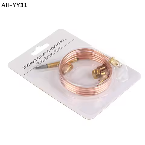 【Wt】1Pc 90cm Universal 3.0mV Gas Stove Thermocouple W/5 Nuts Heating Gas Burner Replacement Thermoco
