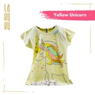 Lakuku - Printed Tee Top LK Cozy is Good Atasan Baju Kaos Anak Perempuan Cotton Katun