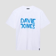 DAVIE JONES เสื้อยืด Logo Oversized Fit T-Shirt LG0157 สีขาว กรม