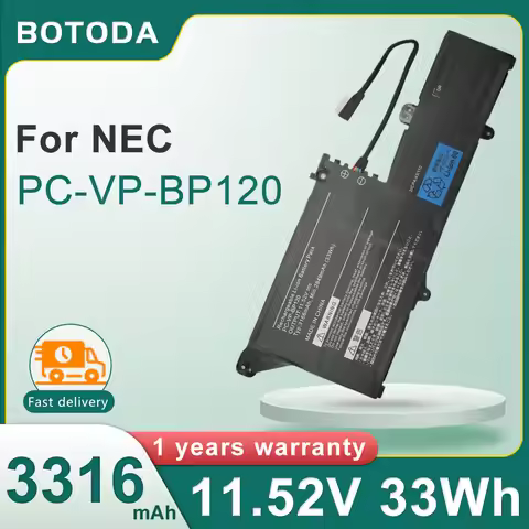 BOTODA PC-VP-BP120 PC-VP-BP126 11.52V-33Wh/3166mAh Laptop Battery For NEC LaVie GN10R7 GN10R8 PC-VKE