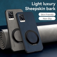 VIVO V20 V2024 V2025 casing Metal rotating magnetic bracket lens protection, shockproof shell case