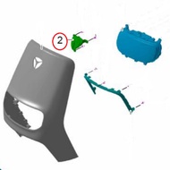 100% ORIGINAL YADEA E8S PRO FRONT LOGO LIGHT // 33130-DE8S-0100 100% ORIGINAL YADEA E8S PRO