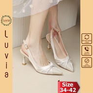 Luvia 142CG fashion slingback 7 inch pointed toe high heels women heels