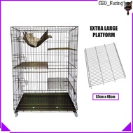 (PLATFORM BESAR) 3 level Cat Cage / Sangkar Kucing Besar 3 Tingkat [36"(L) × 24"(W) × 50"(H)] - 6233