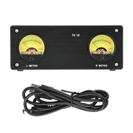 Diymore DC 5V Xz-U6มิเตอร์วัดระดับสัญญาณมิเตอร์วัดระดับสัญญาณเสียง VU เมตร3.5มม./ขั้วต่อ RCA